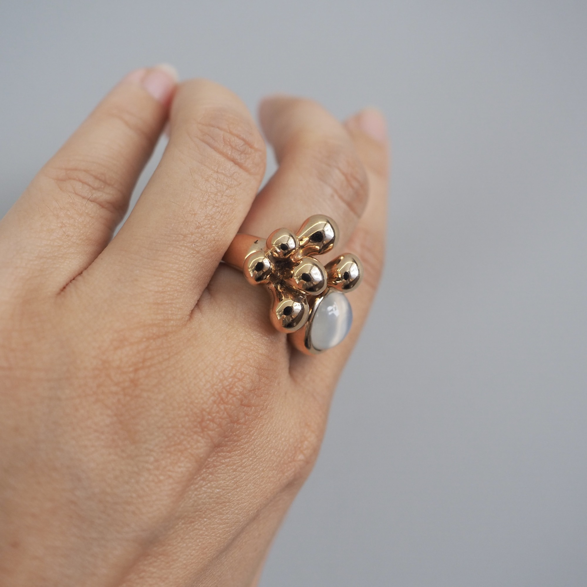 MONICA CASTIGLIONI AP-PISTILLI-25 / Bronze, Moonstone