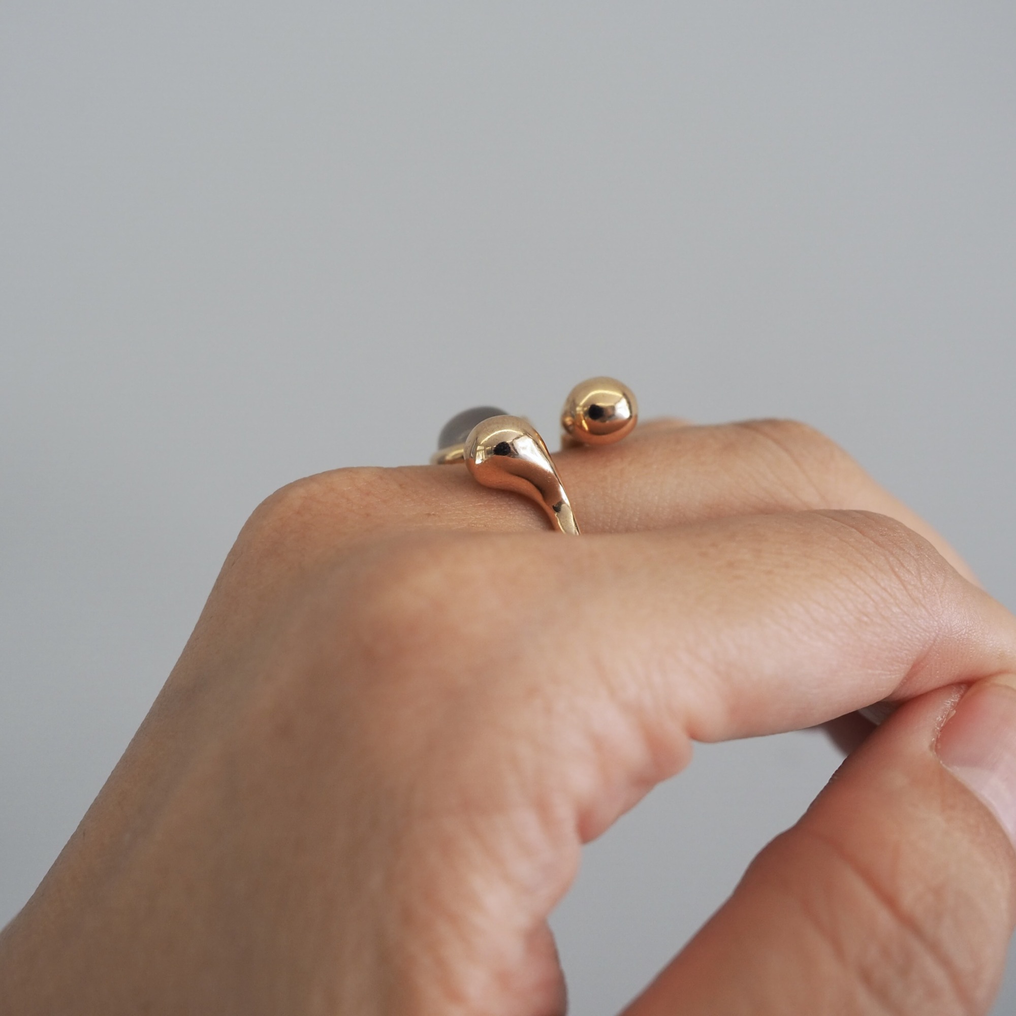 MONICA CASTIGLIONI AP-PISTILLI-04F / Bronze, Moonstone