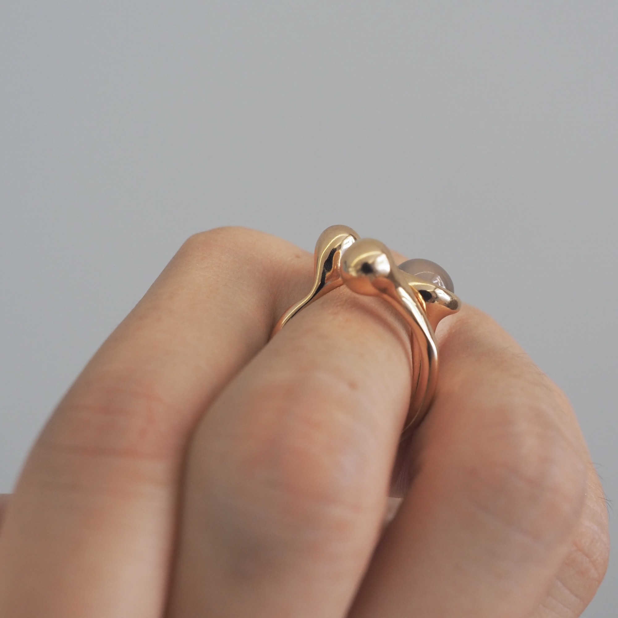 MONICA CASTIGLIONI AP-PISTILLI-04F / Bronze, Moonstone