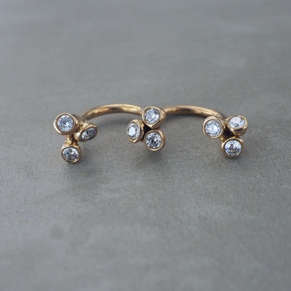 MONICA CASTIGLIONI AP-PISTILLINI-37 / Bronze, Zircon