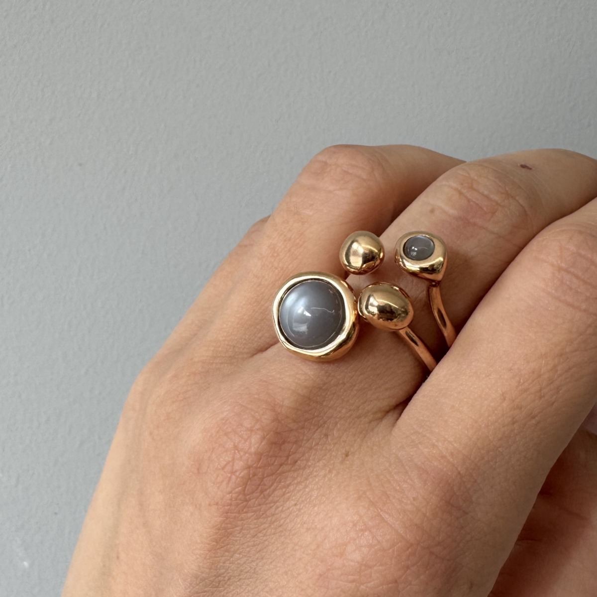 MONICA CASTIGLIONI AP-PISTILLI-04A / Bronze, Graymoonstone