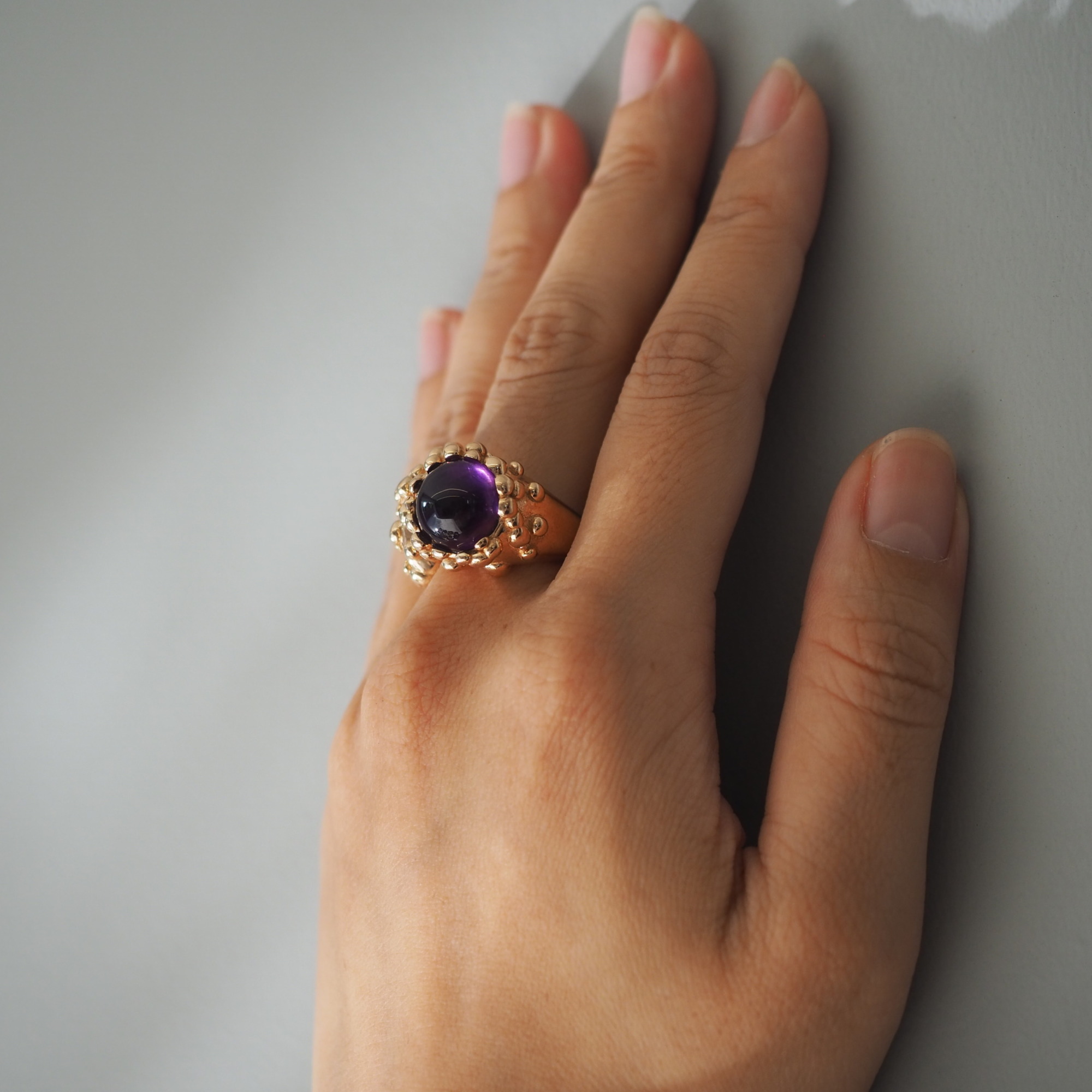 MONICA CASTIGLIONI AP-GOCCE-07 / Bronze, Amethyst