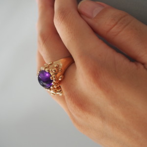 MONICA CASTIGLIONI AP-GOCCE-07 / Bronze, Amethyst