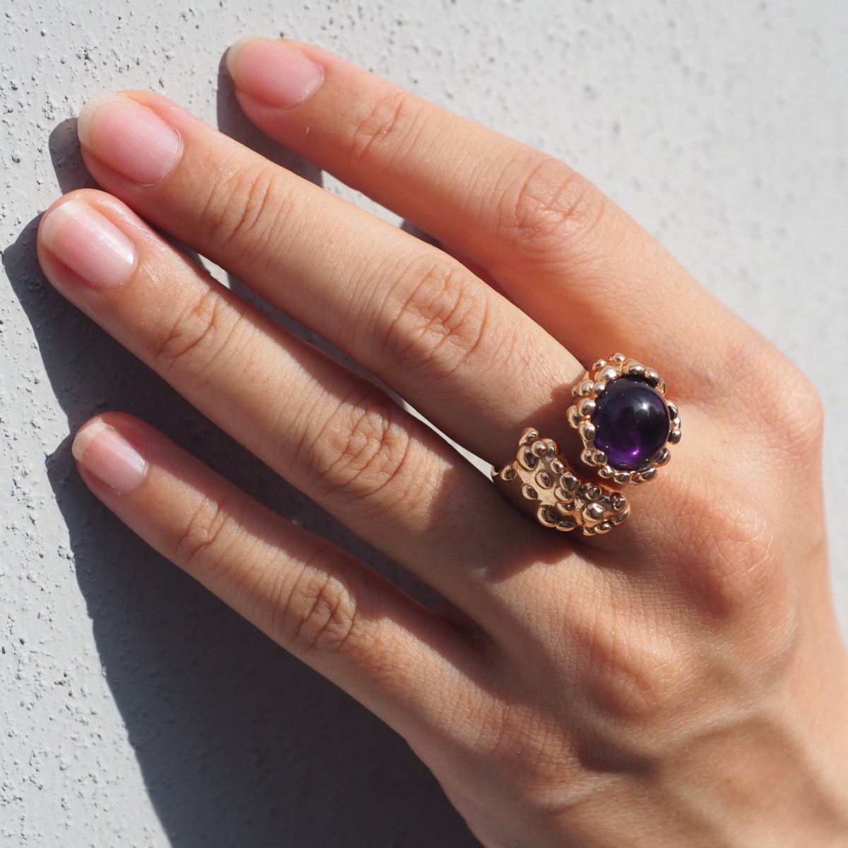 MONICA CASTIGLIONI AP-GOCCE-07 / Bronze, Amethyst