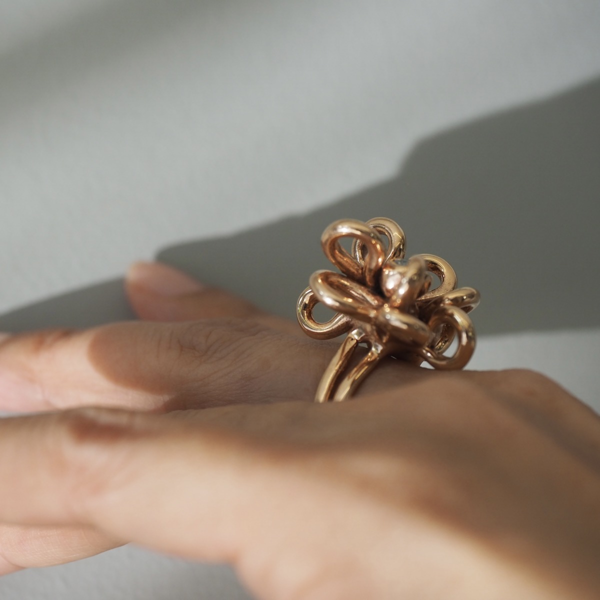 MONICA CASTIGLIONI AP-FOGLIE PU/ Bronze / Zircon