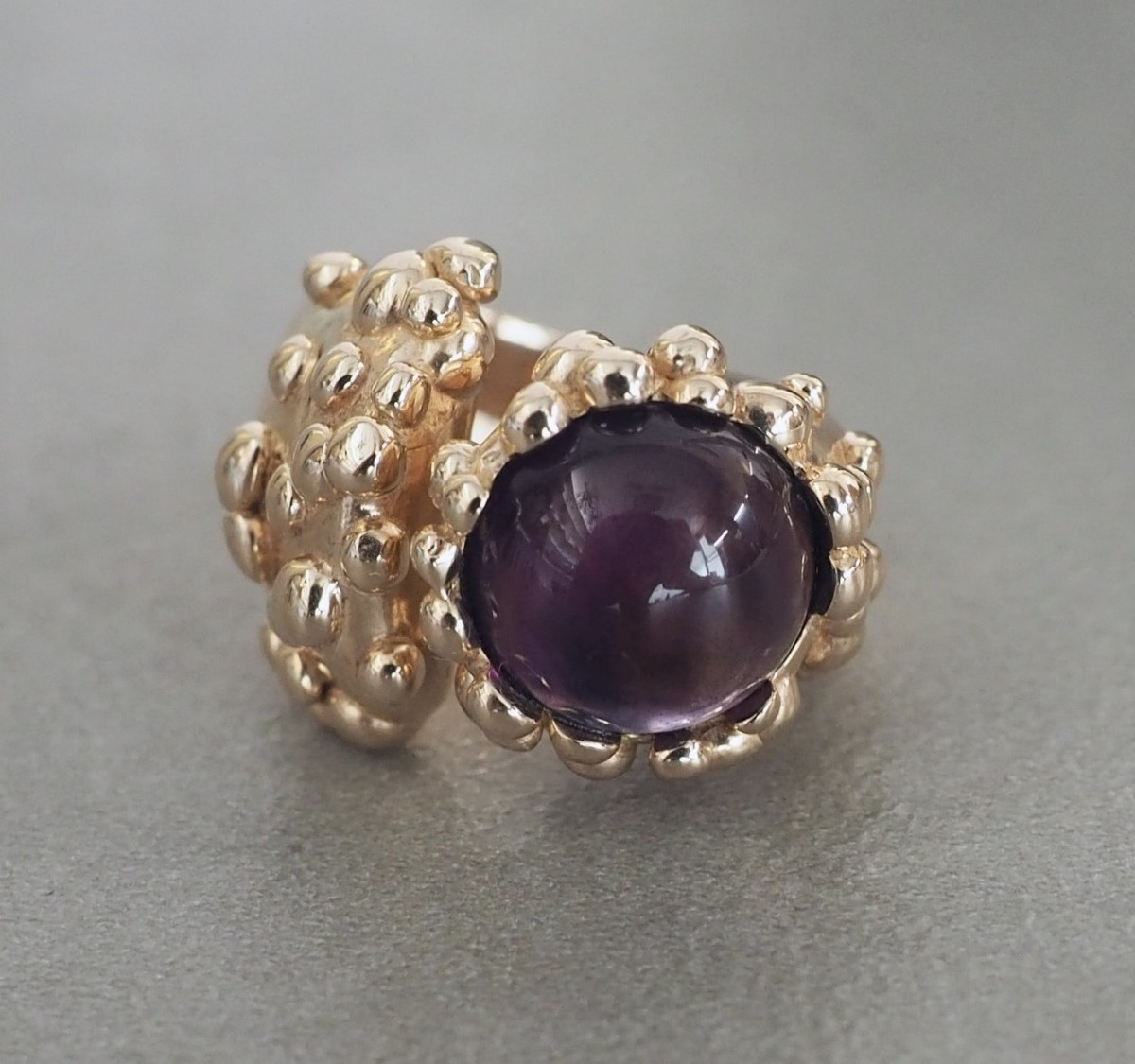 MONICA CASTIGLIONI AP-GOCCE-07 / Bronze, Amethyst