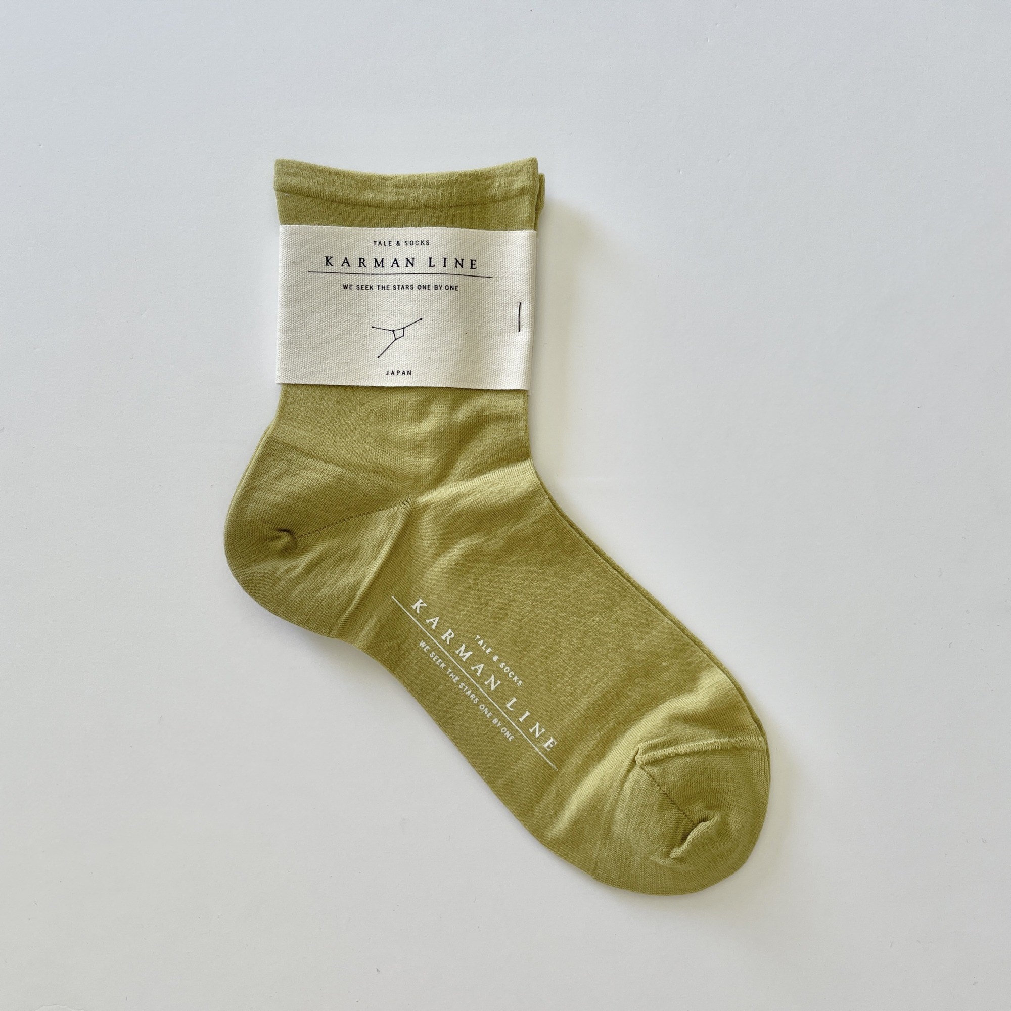 KARMAN LINE CANCER / socks / Lime