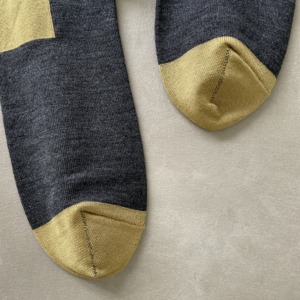 KARMAN LINE GEMINI / Socks / Charcoal & Olive / 26-28cm