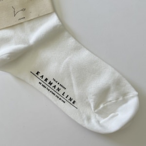 KARMAN LINE PISCES / Frill socks / White