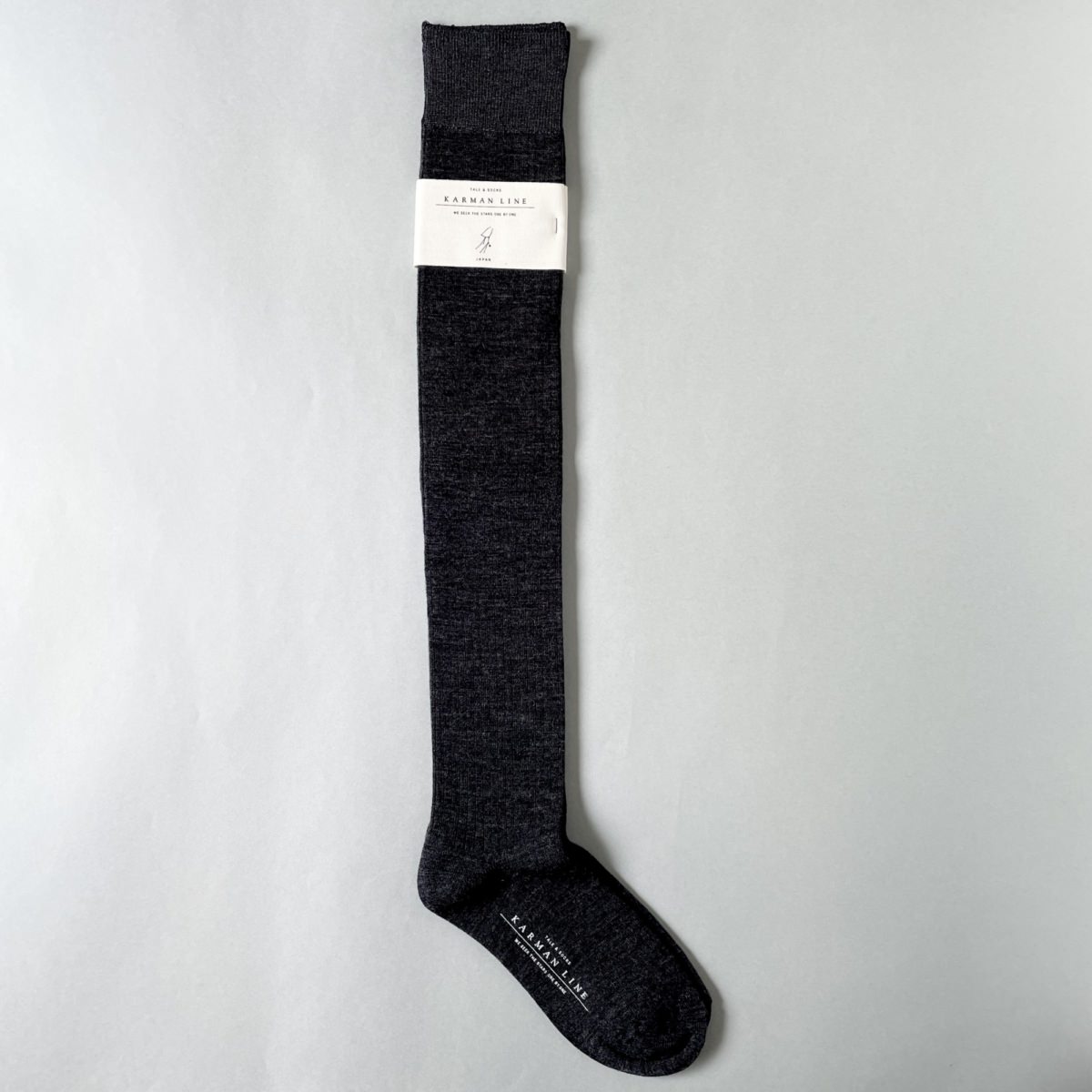 KARMAN LINE VIRGO / Knee high socks / Charcoal