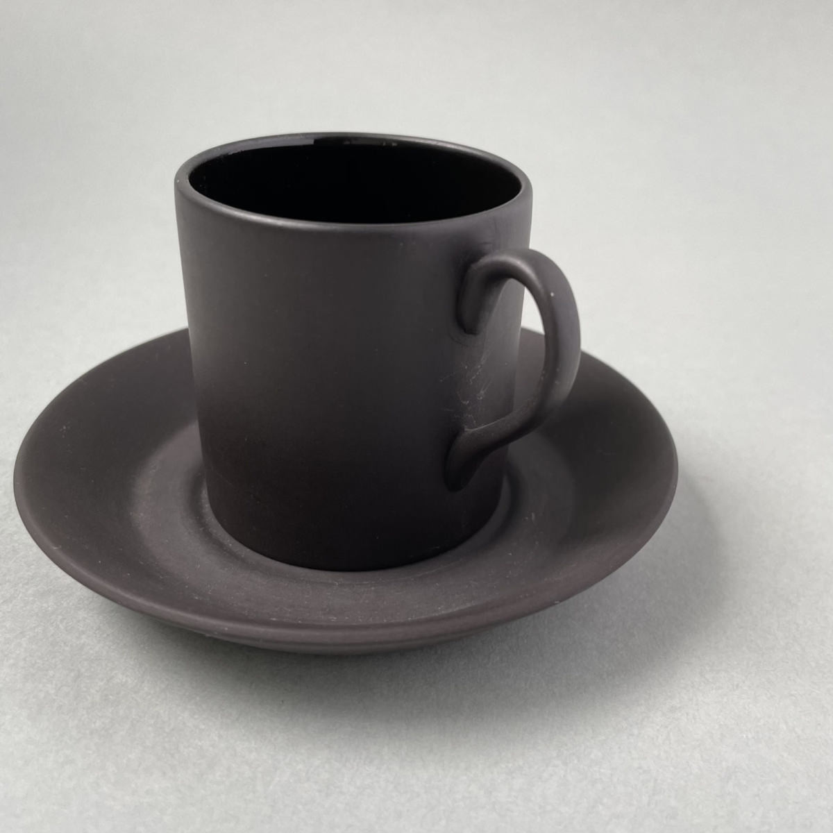 OthersWEDGWOOD Basalt Black Demitasse cup & saucer