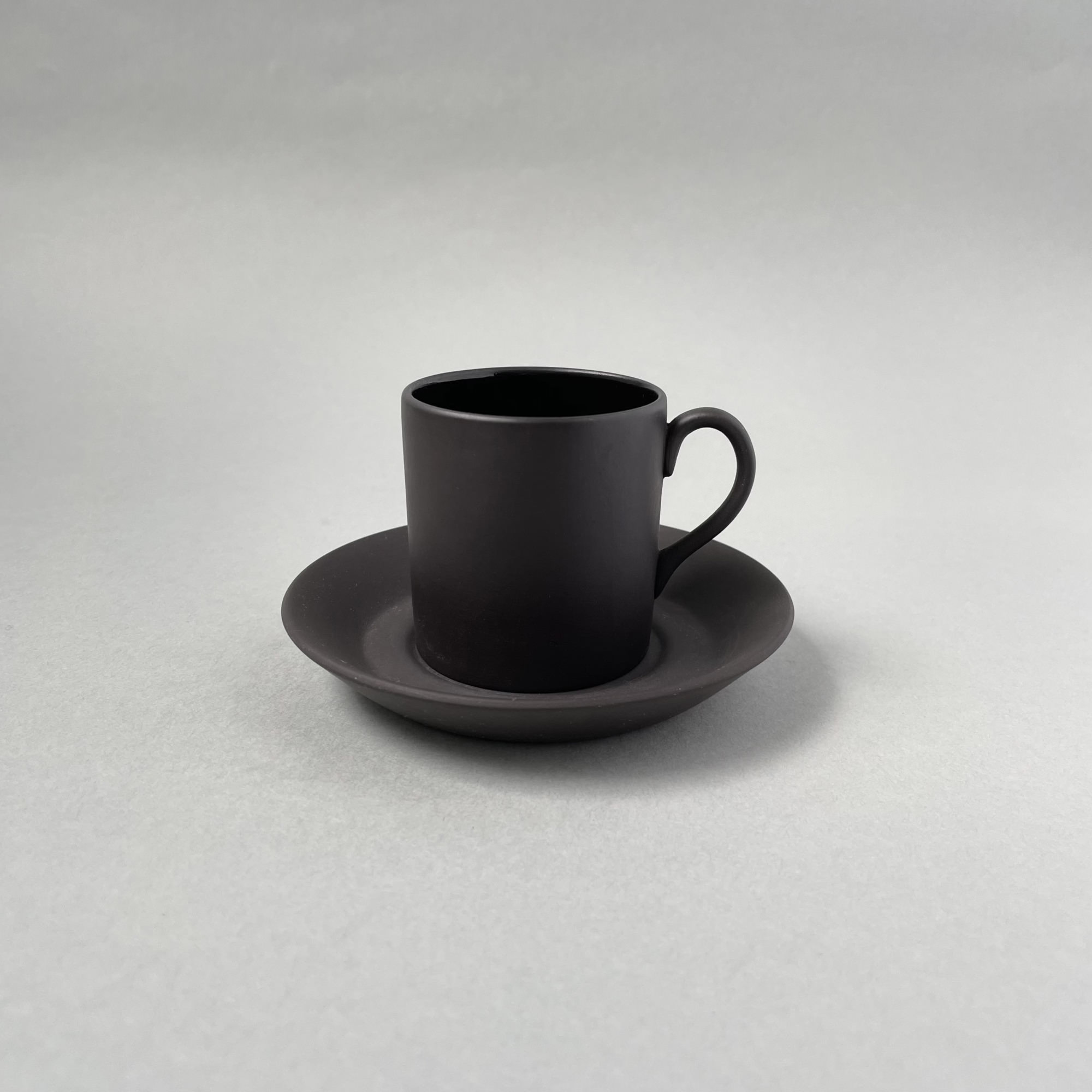 Basalt Black Demitasse cup & saucer | VELVET THE SHOWROOM