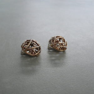 MONICA CASTIGLIONI O-TRAMA ORDITO-02 / Earrings / Bronze