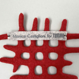 MONICA CASTIGLIONI Felt Coaster S for TUMAR  / Red