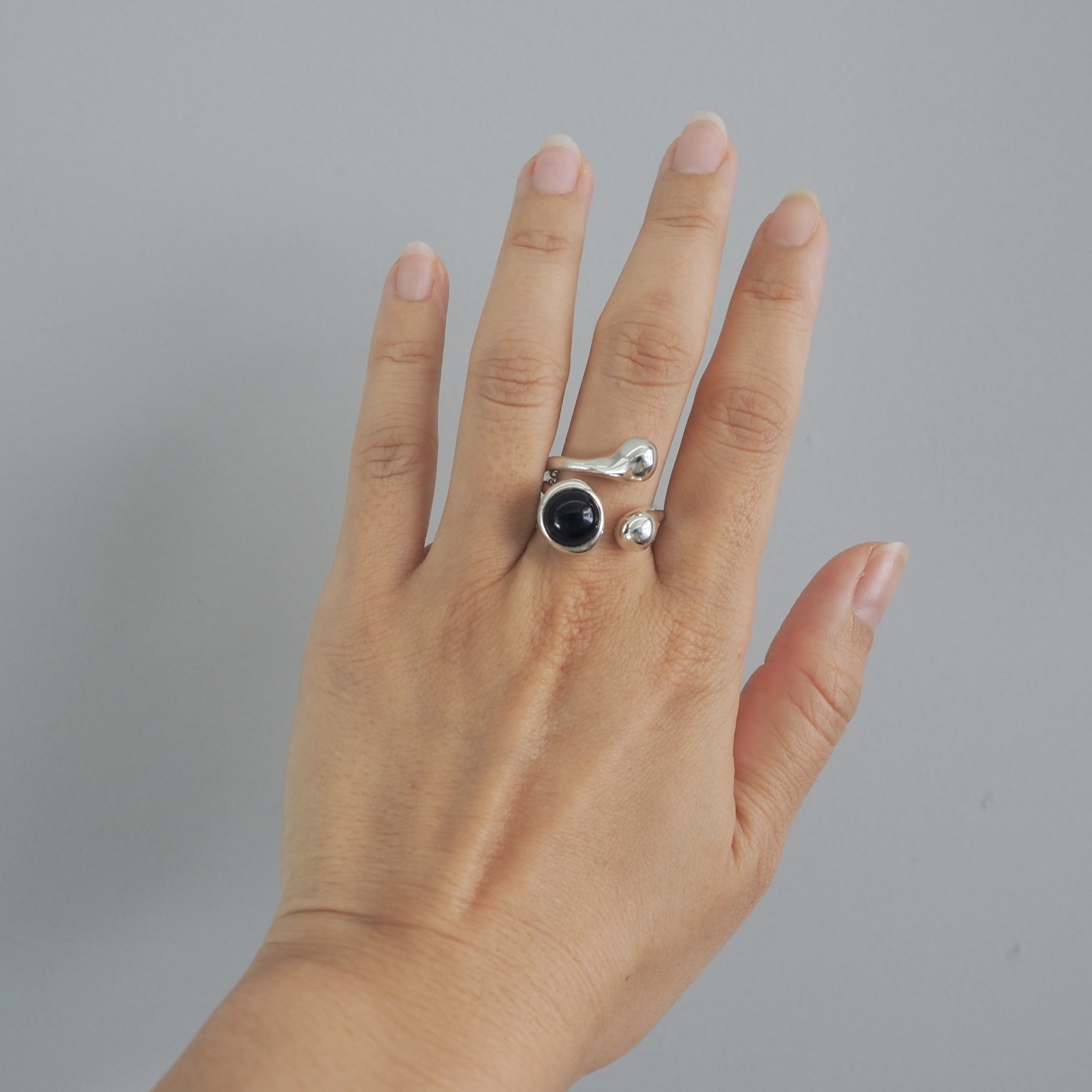 MONICA CASTIGLIONI AP-PISTILLI-04F / Silver, Onyx