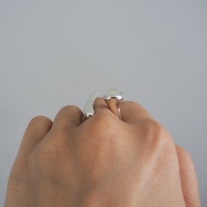 MONICA CASTIGLIONI AP-BAMBOO-11 / Silver, Moonstone