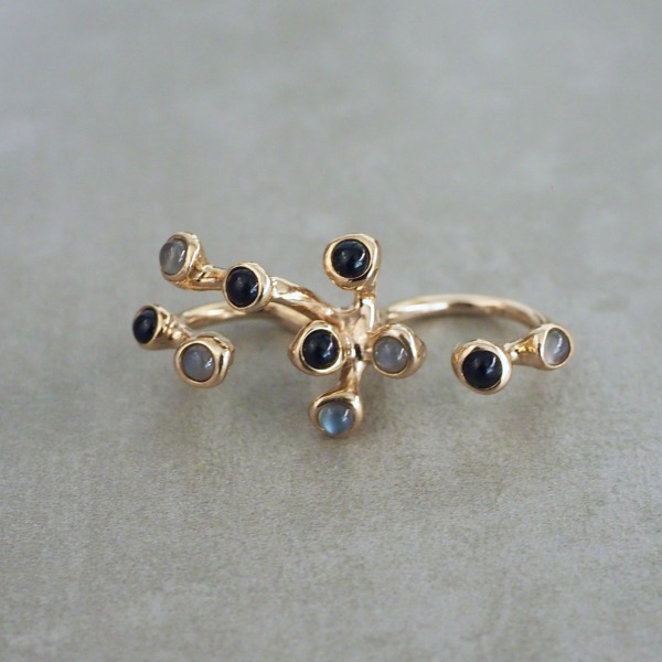 MONICA CASTIGLIONI AP-PISTILLINI-38 / Bronze, Onyx, Graymoonstone