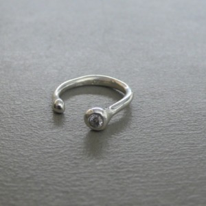 MONICA CASTIGLIONI AP-PISTILLINI-70 / Silver, Zircon