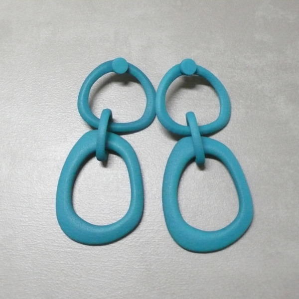 MONICA CASTIGLIONI 3D-O-KRAFFEN-01 / Turquoise blue