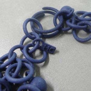MONICA CASTIGLIONI 3D-CHAIN-SFERETTE-01 / Dark blue