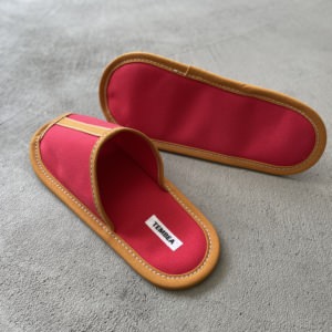 TEMBEA VELVET 別注カラー TEMBEA slipper / RED × FOX
