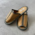 VELVET 別注カラー TEMBEA slipper / NEW-BEIGE × DEEP-GREEN
