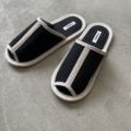 VELVET 別注カラー TEMBEA slipper / BLACK × SAND-BEIGE