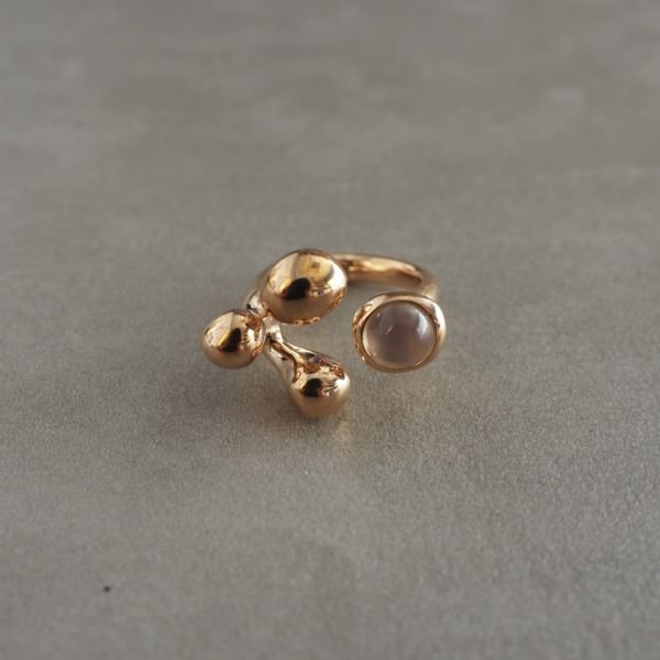 MONICA CASTIGLIONI AP-PISTILLI-120 / Bronze, Moonstone