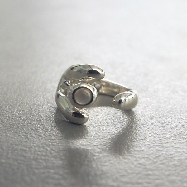 MONICA CASTIGLIONI AP-ABBRACCI-19 / Silver, Greymoonstone