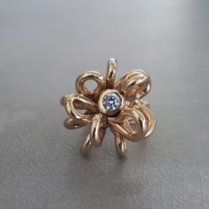 MONICA CASTIGLIONI AP-FOGLIE PU/ Bronze / Zircon