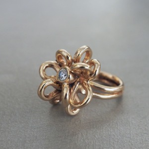 MONICA CASTIGLIONI AP-FOGLIE PU/ Bronze / Zircon