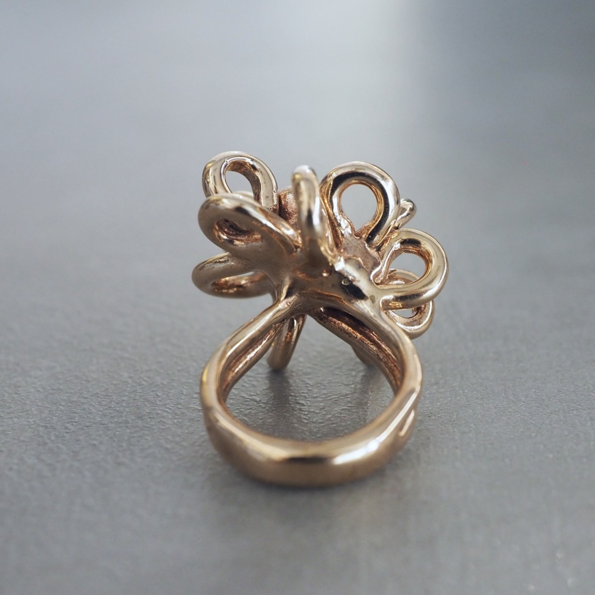 MONICA CASTIGLIONI AP-FOGLIE PU/ Bronze / Zircon