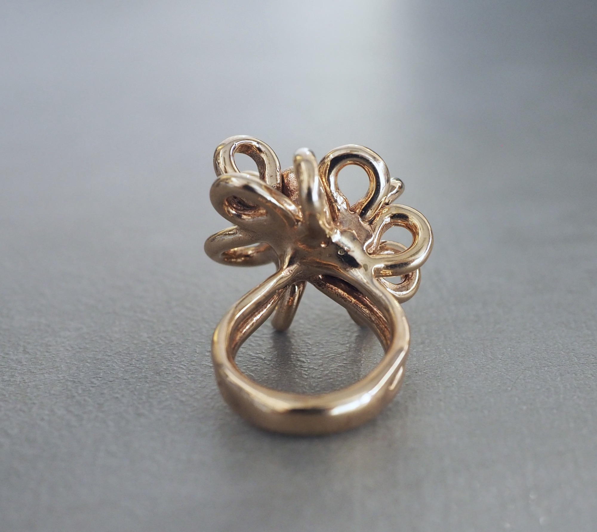 MONICA CASTIGLIONI AP-FOGLIE PU/ Bronze / Zircon