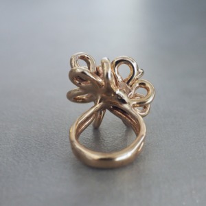 MONICA CASTIGLIONI AP-FOGLIE PU/ Bronze / Zircon