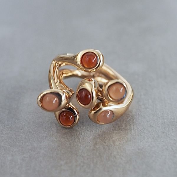 MONICA CASTIGLIONI AP-PISTILLINI-26 / Bronze, Orangemoonstone,Carnelian
