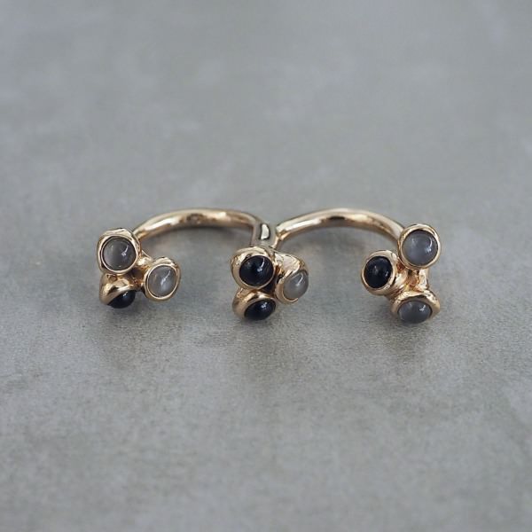 MONICA CASTIGLIONI AP-PISTILLINI-37/ Bronze, Onyx, Graymoonstone