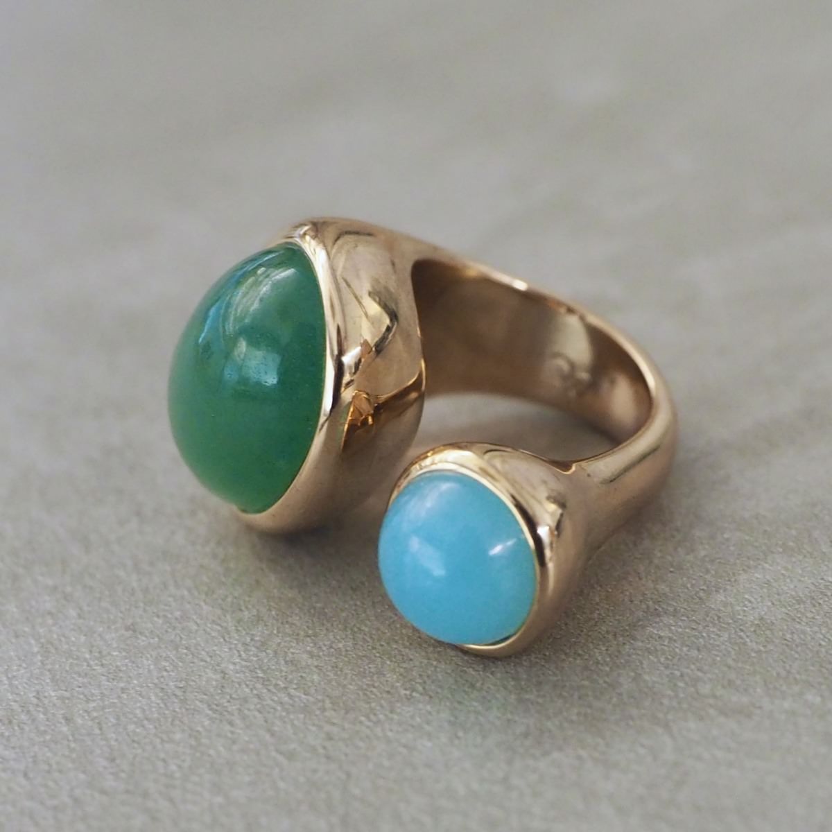MONICA CASTIGLIONI AP-CABO BIG-27  / Bronze, Aventurine, Bluejade
