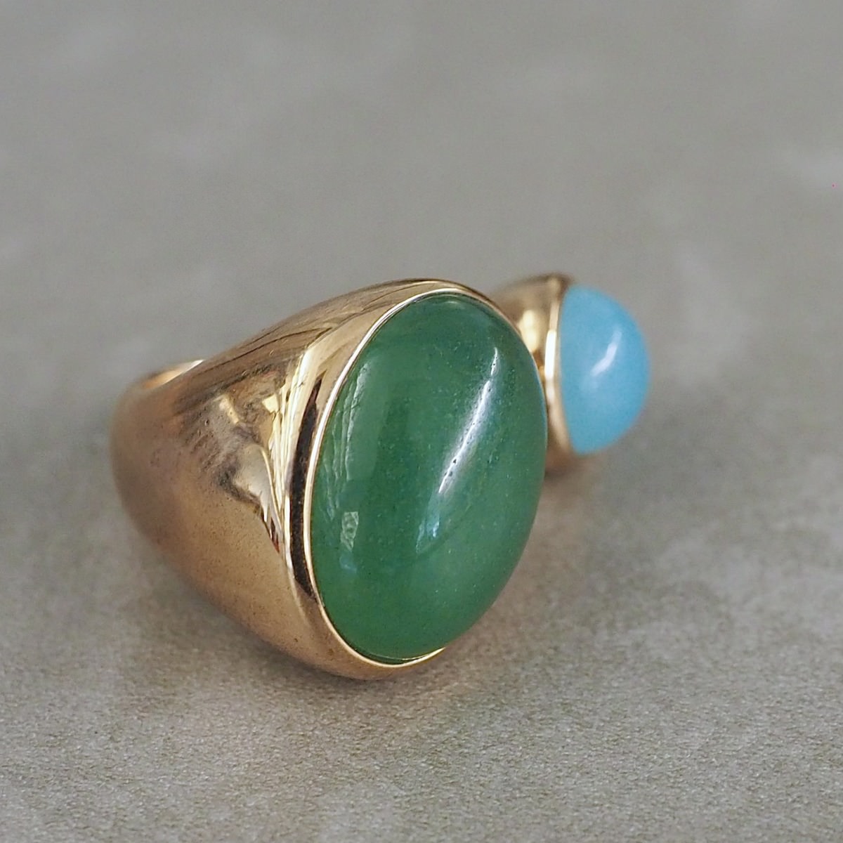 MONICA CASTIGLIONI AP-CABO BIG-27  / Bronze, Aventurine, Bluejade
