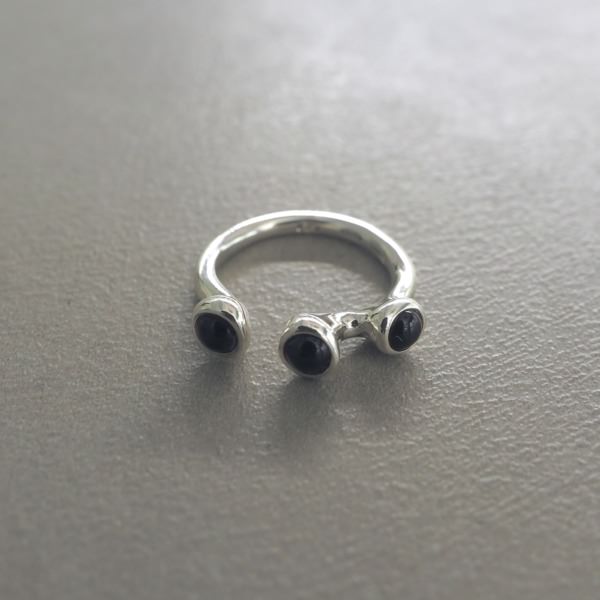 MONICA CASTIGLIONI AP-PISTILLINI-12 / Silver, Onyx