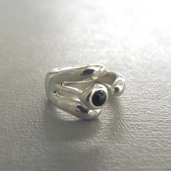 MONICA CASTIGLIONI AP-ABBRACCI-19 / Silver, Onyx