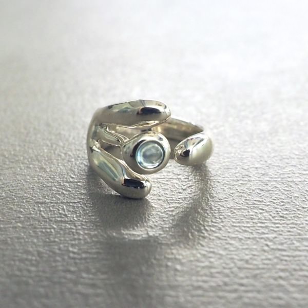 MONICA CASTIGLIONI AP-ABBRACCI-19 / Silver, Bluetopaz
