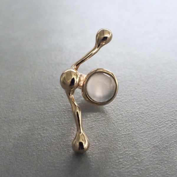 MONICA CASTIGLIONI AP-PISTILLI-26 / Bronze, Moonstone