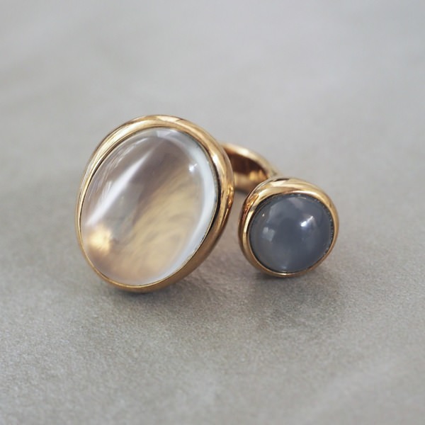 MONICA CASTIGLIONI AP-CABO BIG-27  / Bronze, Moonstone,Greymoonstone